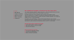 Desktop Screenshot of endhunger.com