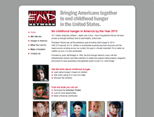 Tablet Screenshot of endhunger.com
